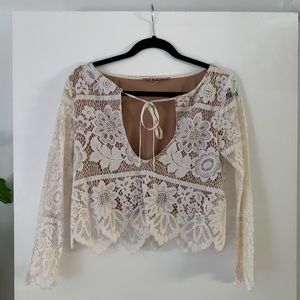 FOR LOVE AND LEMONS crop top